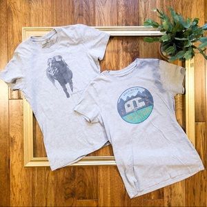 Eddie Bauer set of two graphic t shirts
